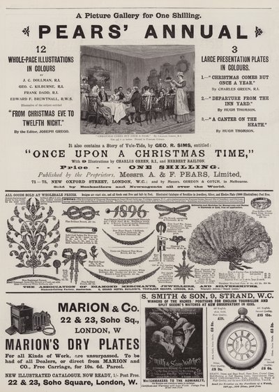 Page of Advertisements by Charles Green